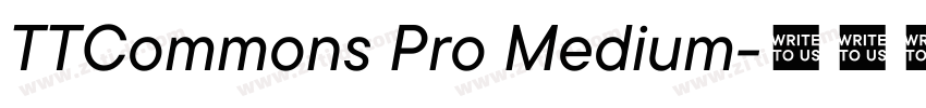 TTCommons Pro Medium字体转换
